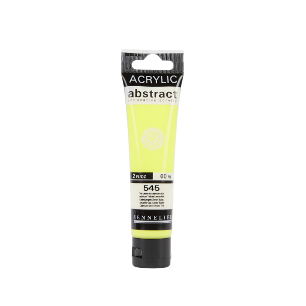photo - Peinture acrylique - Jaune cadmium citron - 545 - Abstract - Sennelier - Tube 60ml