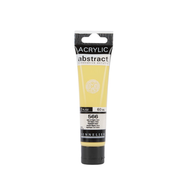 photo - Peinture acrylique - Jaune de Naples foncé - 566 - Abstract - Sennelier - Tube 60ml
