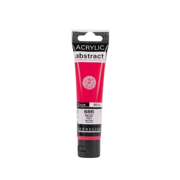 photo - Peinture acrylique - Rouge primaire - 686 - Abstract - Sennelier - Tube 60ml
