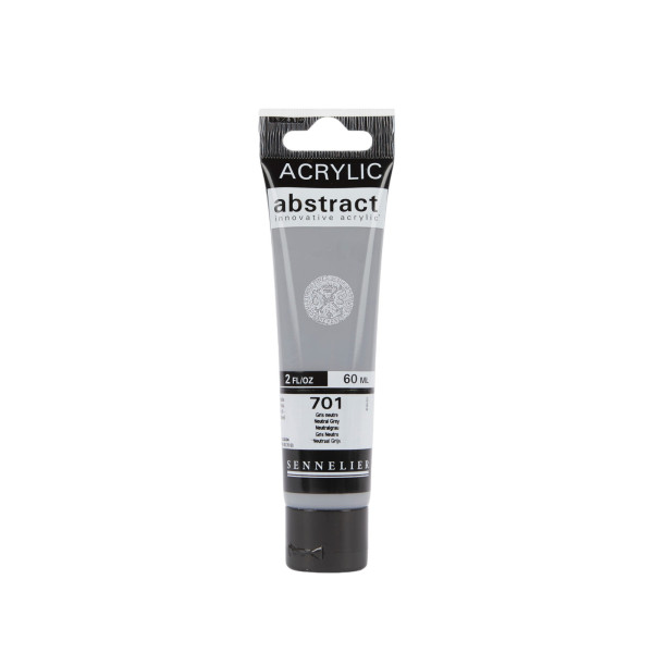 photo - Peinture acrylique - Gris neutre - 701 - Abstract - Sennelier - Tube 60ml