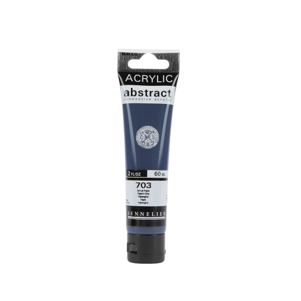 photo - Peinture acrylique - Gris de Payne - 703 - Abstract - Sennelier - Tube 60ml