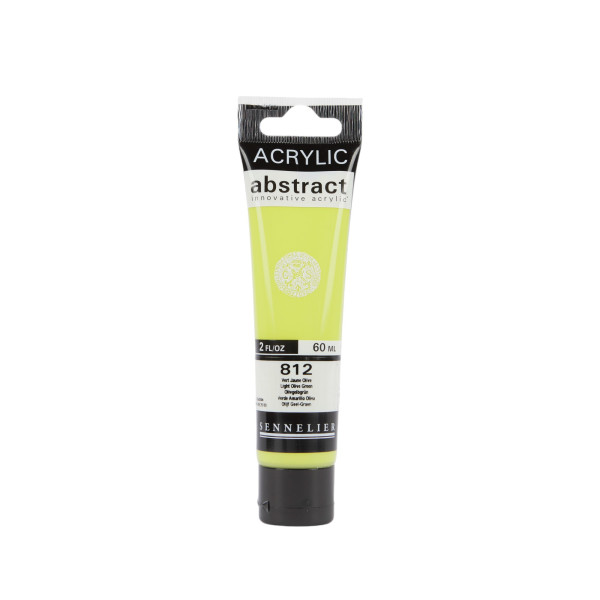 Peinture acrylique - Vert jaune olive - 812 - Abstract - Sennelier - Tube 60ml