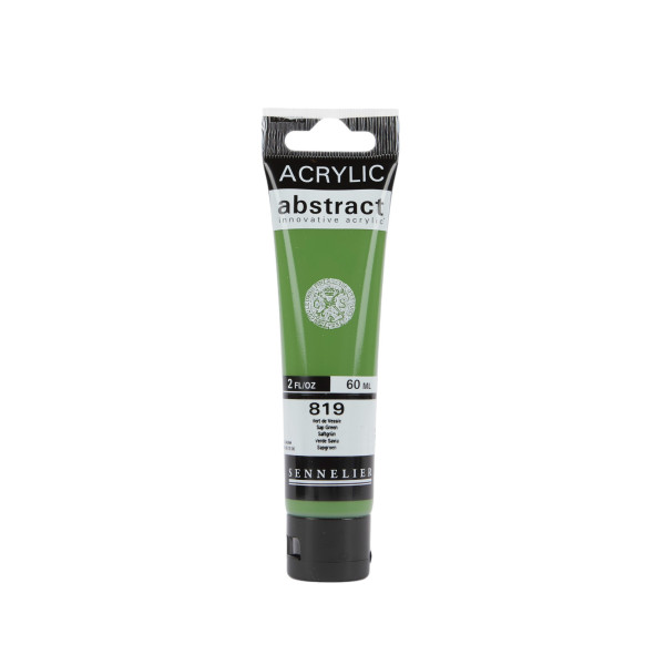 photo - Peinture acrylique - Vert de vessie - 819 - Abstract - Sennelier - Tube 60ml