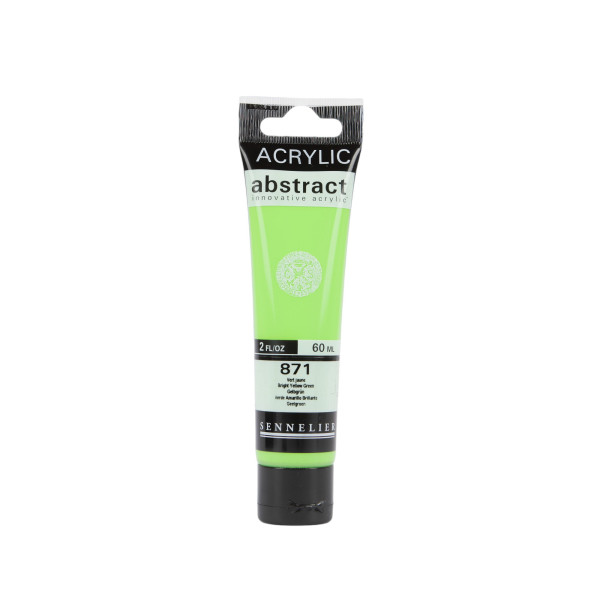 photo - Peinture acrylique - Vert jaune - 871 - Abstract - Sennelier - Tube 60ml