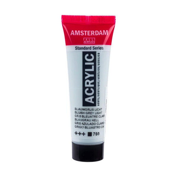 photo - Peinture acrylique en tube - Gris bleuâtre clair - 750 - Amsterdam - 20ml