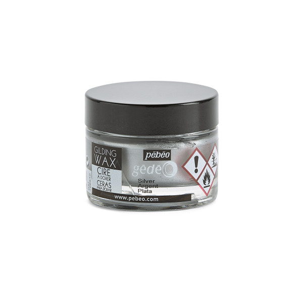 photo - Cire à dorer - Argent - Tous supports - Pébéo - Gédéo - Pot de 30 ml