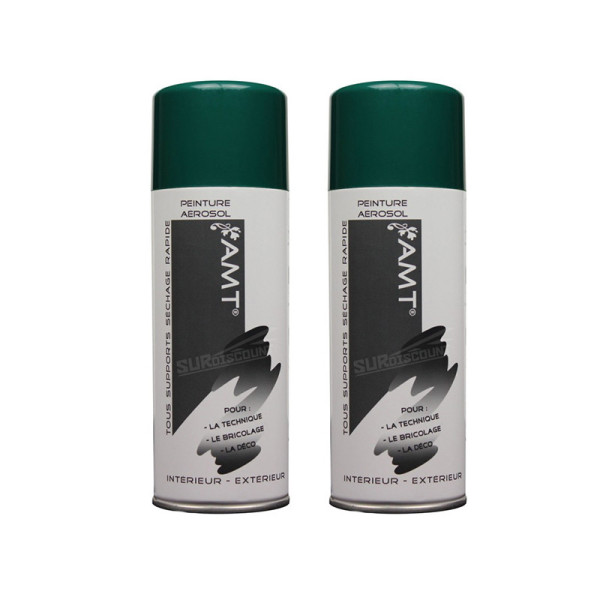 Lot de 2 bombes de peinture - vert jardin - AMT pas cher-26165
