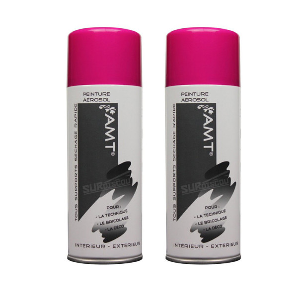Lot de 2 bombes de peinture - fushia - AMT pas cher-26191