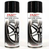 Lot de 2 bombes de peinture pour jantes - noir - Amt pas cher-26213