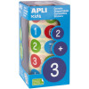 Rouleau de gommettes repositionnables chiffres Apli Agipa pas cher