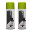 Lot de 2 bombes de peinture - vert anis - AMT pas cher-26244