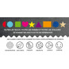 Rouleau de 900 gommettes alphabet majuscules Apli Agipa | Artmania