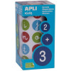Rouleau de 900 gommettes alphabet minuscules Apli Agipa pas cher