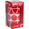 Rouleau de 1357 gommettes rouges formes assorties Apli Agipa pas cher