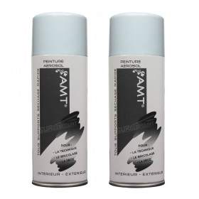 Lot de 2 bombes de peinture - bleu banquise - AMT pas cher