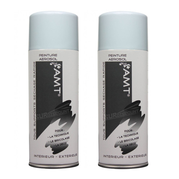 Lot de 2 bombes de peinture - bleu banquise - AMT pas cher