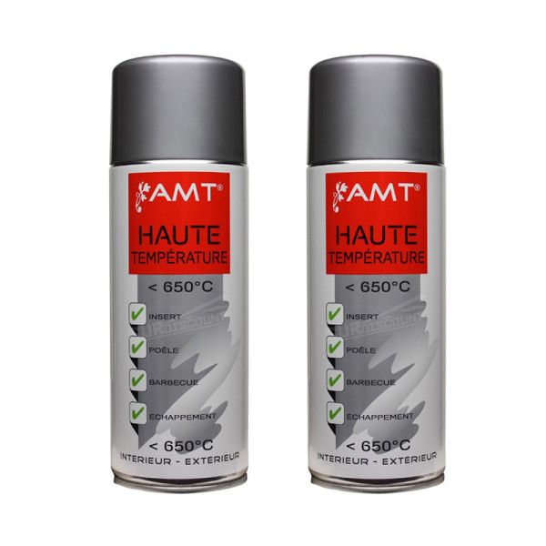 Lot de 2 bombes haute température - gris - AMT pas cher-26338