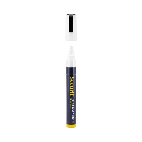 Feutre craie - Mine biseautée - 2 à 6 mm - blanc - Securit | à seulement 2,99 €