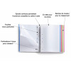 Cahier A4 spirales couverture carton rouge 120 pages petits carreaux Miquelrius | Artmania