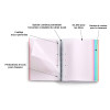 Cahier A4 spirales couverture plastique turquoise 120 pages petits carreaux Miquelrius | Artmania