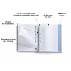 Cahier A4 spirales couverture carton noir 160 pages petits carreaux Miquelrius | Artmania