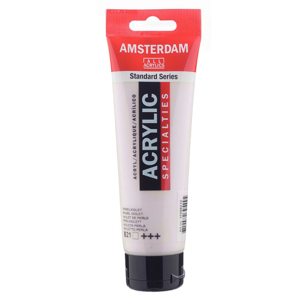 photo-Peinture acrylique - Violet de perle - 821 - Amsterdam - Tube de 120ml