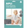 Feuilles de papier transfert textile blanc 21 x 29,7 cm A4 Apli Agipa pas cher