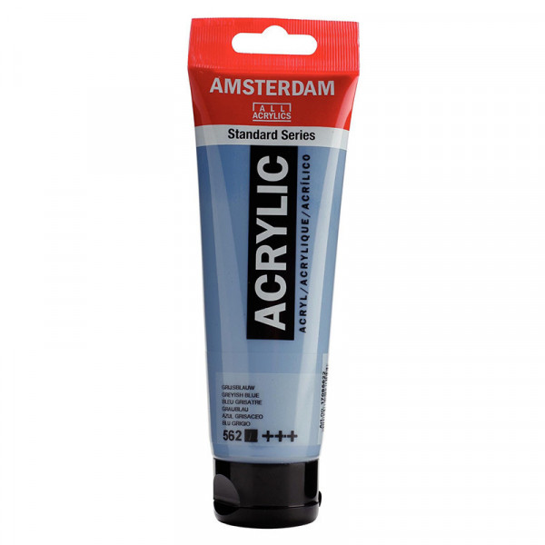 photo-Peinture acrylique - Bleu grisâtre - 562 - Amsterdam - Tube de 120ml