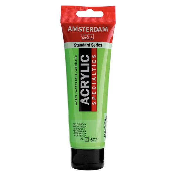 photo-Peinture acrylique - Vert reflex - 672 - Amsterdam - Tube de 120ml