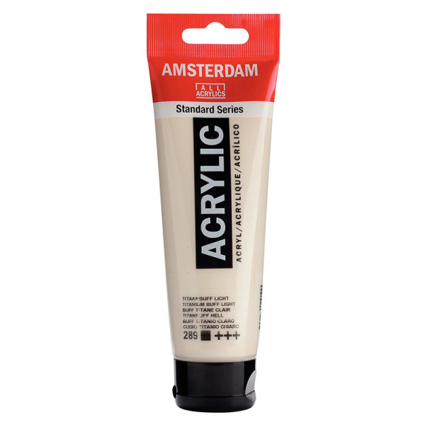 photo-Peinture acrylique - Jaune de Naples vert - 282 - Amsterdam - Tube de 120ml