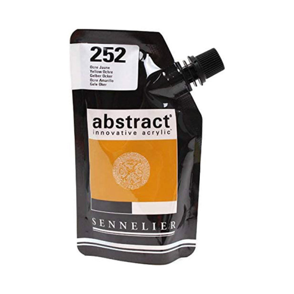 peinture-acrylic-abstract-sennelier-500ml-ocre-jaune