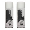 Lot de 2 bombes de peinture - blanc métallisé - AMT pas cher-27199