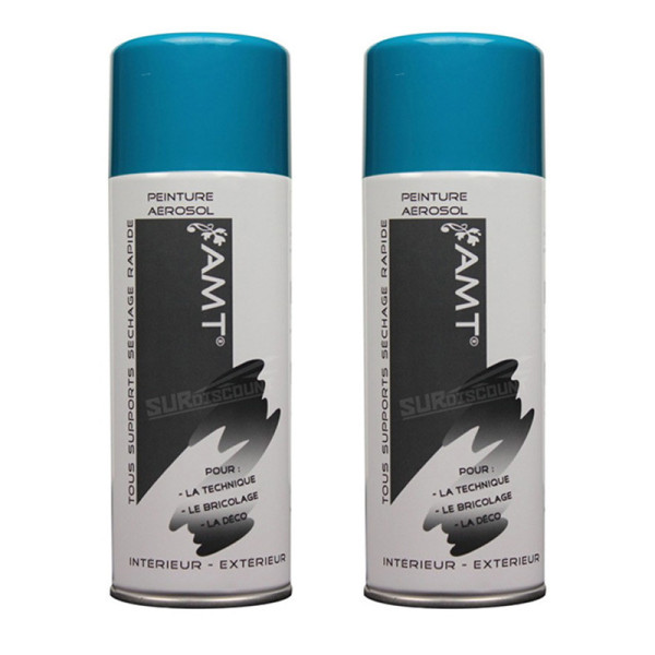 Lot de 2 bombes de peinture - turquoise - AMT pas cher