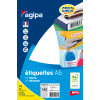 2304 étiquettes - A5 - 8x20mm - 144 étiquettes par planche - Agipa