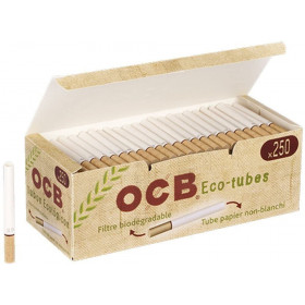 Boîte De 250 Tubes Bio Eco-Tubes Avec Filtres Biodegradables - Ocb pas cher