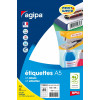 720 étiquettes - A5 - 12,8x38mm - 45 étiquettes par planche - Apli