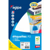 480 étiquettes - A5 - 19x38mm - 30 étiquettes par planche - Apli