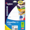 48 étiquettes expéditeur/destinataire - A5 - 64x133mm - 3 étiquettes par planche - Apli