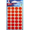 Gommettes auto-adhésives - 15mm - 168 étiquettes - Orange - Apli