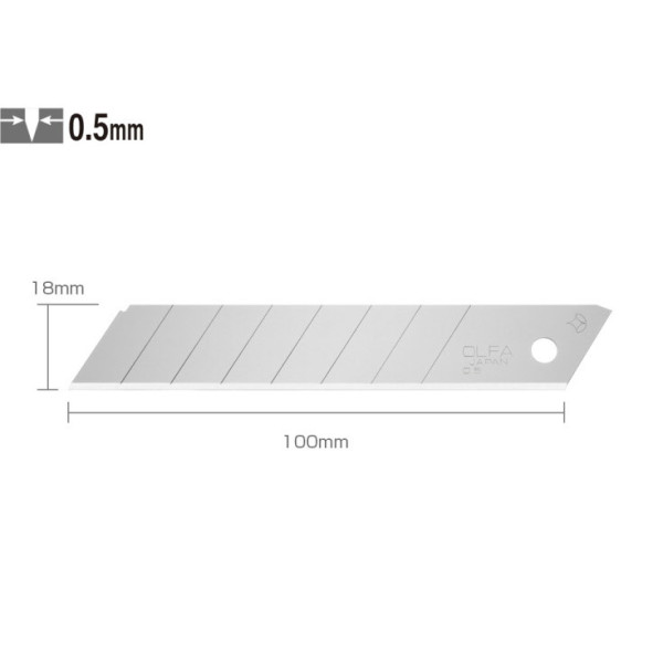 Etui de 6 lames de cutter 18mm LB-6B OLFA | à seulement 6,29 €