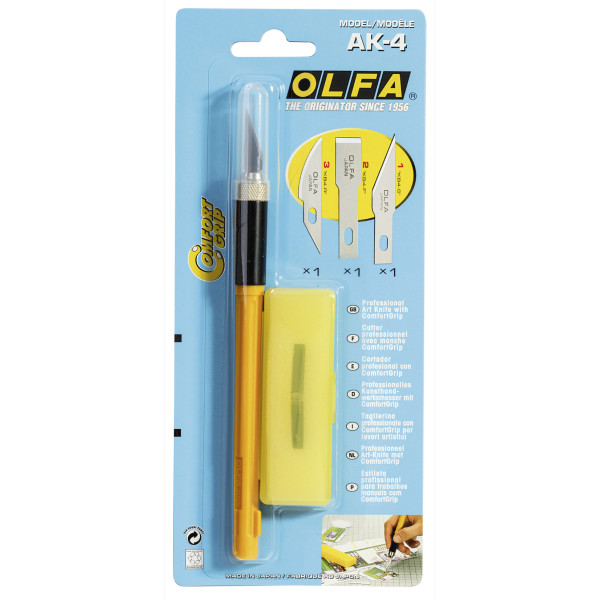 Cutter de précision OLFA AK-4 et lames de recharge | Artmania