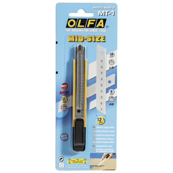 Cutter usage intensif OLFA MT-1 lame de 12,5 mm | Artmania
