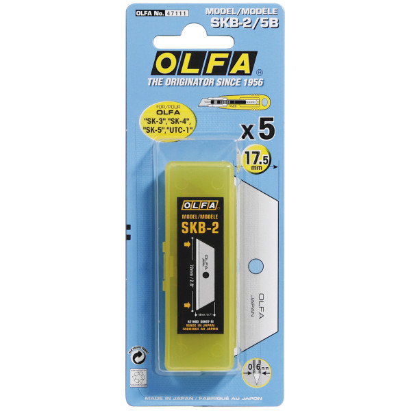Acheter Etui de 5 lames de cutter OLFA SKB-2/5B 17,5 mm