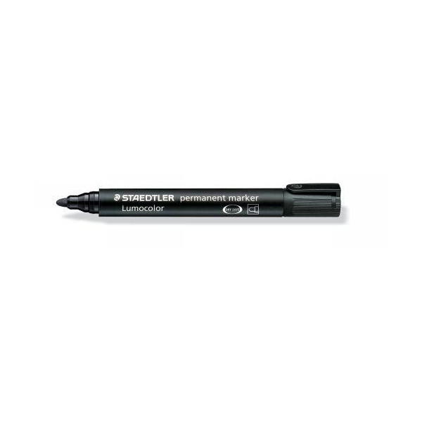 Marqueur - Noir permanent - Pointe conique - Staedtler