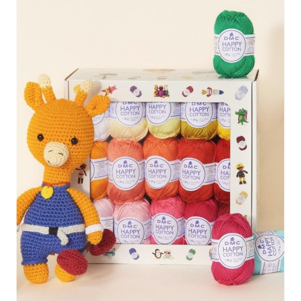 Pelotes - Tricot - Crochet - Coffret de 30 pelotes 20g - Pour amigurumis - DMC