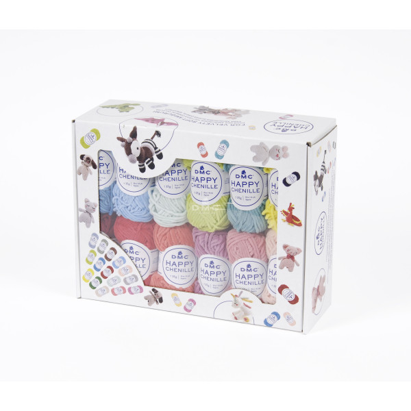 photo-Pelotes - Tricot - Crochet - Coffret de 25 mini pelotes - Pour amigurumis - DMC