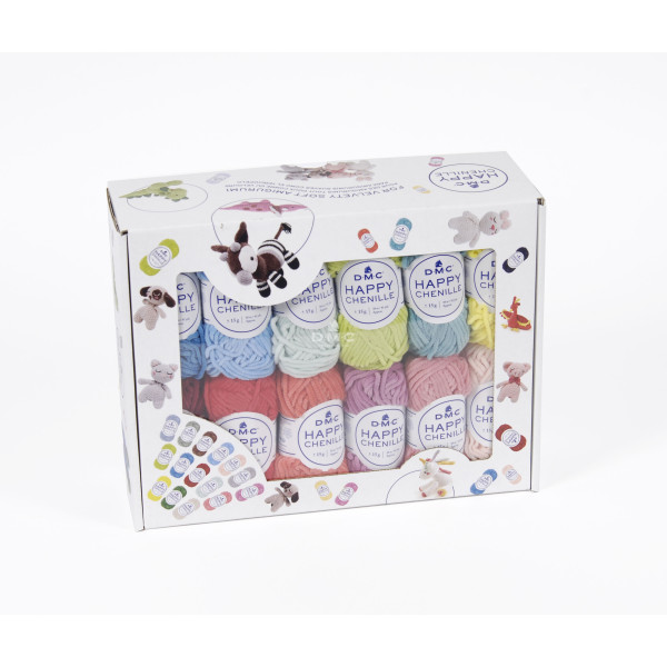 Pelotes - Tricot - Crochet - Coffret de 25 mini pelotes - Pour amigurumis - DMC