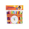 photo-150 échevettes - Fils pour bracelet brésilien - Couleurs assorties + Kumihimo rond - DMC