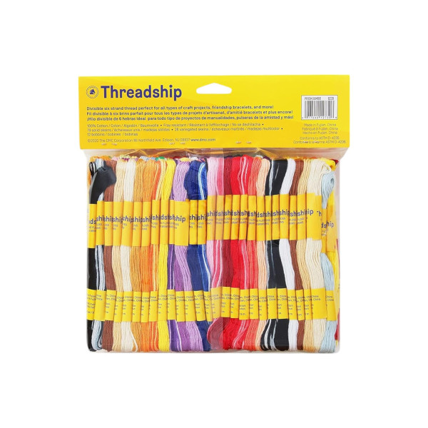 105 échevettes - Fils pour bracelet brésilien et broderie - Couleurs assorties - DMC