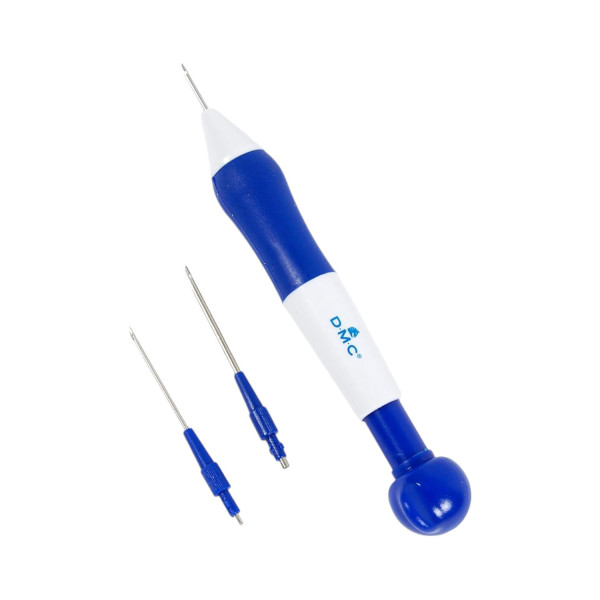 photo-Outil pour punch needle - Fine - Réglable - 3 pointes interchangeables - DMC